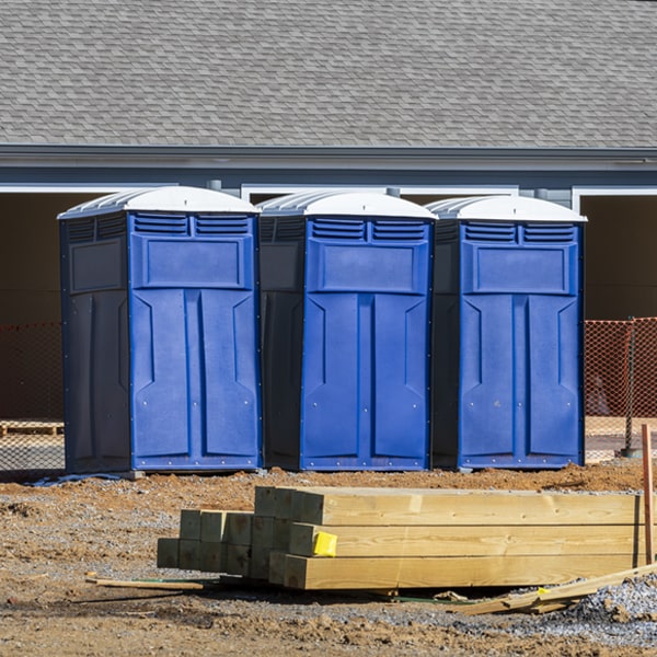 what is the maximum capacity for a single porta potty in Rarden